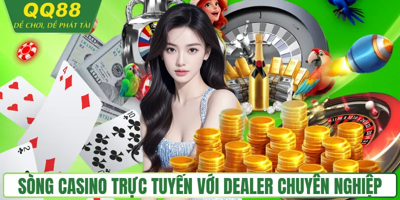 Sòng casino trực tuyến qq88.com với dealer chuyên nghiệp